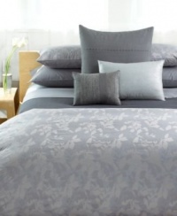 Calvin Klein Home Haze Dappled Border Pillowcase, King Pair Mussel