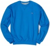 Champion Mens Double Dry Classic Fleece Crew, Air Force Blue, Large