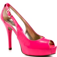 Guess Women's Hondo7 Open-Toe Pump, Hot Pink, 7.5M