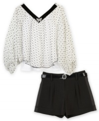 Don't short her smart style – these pleated shorts from BCX give her a chic style.