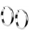 Go full circle with this set of hoop earrings from Anne Klein. Crafted from silver-tone mixed metal, the pair makes a subtle, yet bold statement. Approximate diameter: 1-1/4 inches.