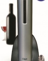 Ozeri Pro Electric Wine Bottle Opener with Wine Pourer, Stopper, Foil Cutter and Elegant Recharging Stand