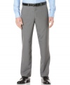 These elegant pants by Perry Ellis work well with a button front shirt and cardigan or a pullover sweater in addition to the vest and blazer this is part of.