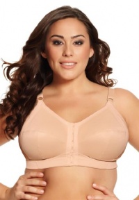 Goddess Plus Size wirefree front-hook bra