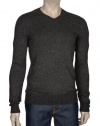 Vince Sweater X-Large VNeck Dark Gray Wool & Cashmere