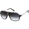 Carrera Safari/R/S Adult Casual Wear Sunglasses/Eyewear - Black White/Palladium/Gray Gradient / Size 62/15-135