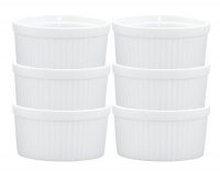 HIC 14-ounce Porcelain Souffle 4.5-inch Set of 6