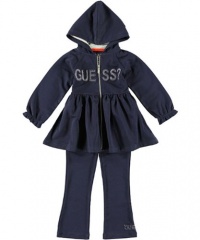 Guess Haverhill 2-Piece Outfit (Sizes 4 - 6X) - navy, 5 - 6