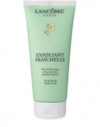 An invigorating, rich-foaming scrub that buffs away dull, dead surface cells. Enriched with a patented emollient and botanical extracts with Magnesium, Provitamin B5 and Essential Fatty Acids. Awakens your body from head to toe. The Result: Smoother, softer, more supple body skin that's refreshed with an exhilarating fresh floral scent. 6.8 oz. 