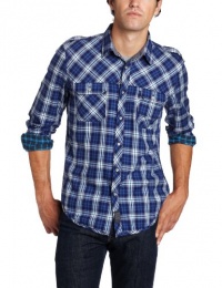 Calvin Klein Jeans Men's Reflective Plaid Shirt