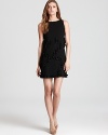 Artful ruffles accent this Moschino Cheap and Chic LBD-the perfect work-to-cocktails piece.