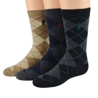 Polo Ralph Lauren toddler boys Argyle Crew socks 3pairs - 2-4 years