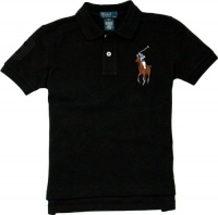 Polo Ralph Lauren Toddler Boys's Multicolor Big Pony Polo (2/2T, Polo Black)