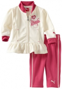 Puma - Kids Baby-Girls Newborn Fashion Tricot Set, Egret, 3-6 Months