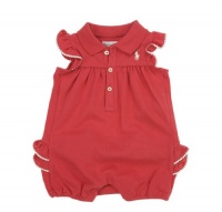 Ralph Lauren Baby Girl's Bodysuit Red 3 Months