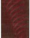 Nourison Zanibar Solid Wave Flame 2.3-Feet by 8-Feet Polyacrylic Runner Rug