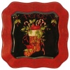 Certified International Vintage Christmas 12-1/2-Inch Square Platter