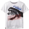 Puma - Kids Boys 2-7 Little Pixel Short Sleeve Tee, White, 4