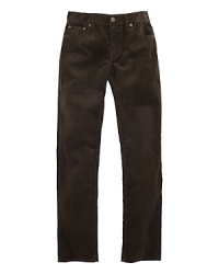 A slim-fitting corduroy pant is perfect for a back-to-school modern look.