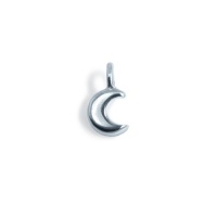 Alex Woo Mini Additions Sterling Silver Moon Charm