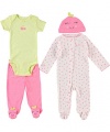 Carter's 4-pc. Cherry Cuddle Me Layette Set PINK 9 Mo