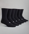 Men's Double Dry Performance Crew Socks 6-Pack