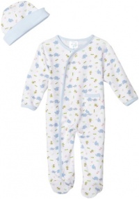 Spasilk 2 Piece Sleepwear With Hat - Boy Elephant Print