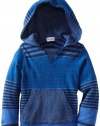 Splendid Littles Baby-boys Infant Vintage Stripe Hood Pullover, Pier, 12-18 Months