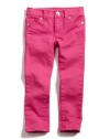 GUESS Kids Girls Full-Length Daredevil Skinny Jeans, DEEP PINK (5)