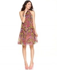 Pretty colors, bold prints and a touch of retro-inspired glamour -- One World's dress really does have it all!