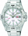 Seiko Men's SNZH09 Seiko 5 Automatic White Dial Stainless-Steel Bracelet Watch