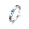 MiniBlue Blue Drill Diamond Female Ring Size 6.4 US