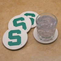 Set of 4 Absorbent Coasters - Michigan State University