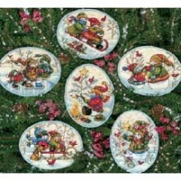 Dimensions Needlecrafts Counted Cross Stitch, Playful Snowmen Ornaments