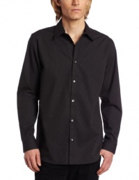 Calvin Klein Sportswear Men's Long Sleeve Mini Check Poplin Woven