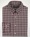 This Lauren Ralph Lauren dress shirt has a cool checkered style perfect for the office or an after work hang.