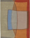 Area Rug 9x13 Rectangle Contemporary Tangerine Color - Surya Naya Rug from RugPal