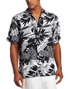 Cubavera Men's Short Sleeve Printed Woven Shirt