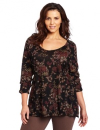 Lucky Brand Women's Plus-Size Lace Shadows Hera Top