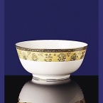 Spice up your entertaining with a pattern as captivating and colorful as the country that is its namesake. Bone china.