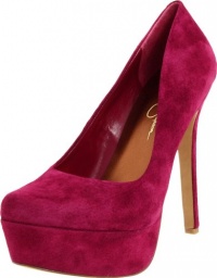 Jessica Simpson Women's Waleo Pump,Cranberry Maya Nubuck,8.5 M US