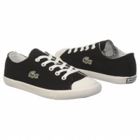 Lacoste L27 Sneaker (Toddler/Little Kid/Big Kid),Black/White,1 M US Little Kid