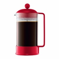 Bodum Brazil 1-Liter 34-Ounce French Press Coffeemaker, Red