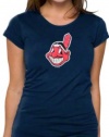 Cleveland Indians Women's Primary Logo Fashion Cap Sleeve Tee