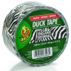 Duck Brand 280110 Zig-Zag Zebra Printed Duct Tape, Black/White, 1.88-Inch by 10 Yards, Single Roll