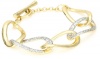 Kenneth Cole New York Holiday Boxed Gold Link and Silver Glitter Toggle Bracelet