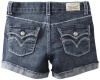 Levi's Girls 7-16 Taryn Thick Stitch Shorty Short, Electric Sky, 14