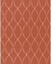 Surya Jill Rosenwald Fallon 2-Feet 6-Inch by 8-Feet Hand Woven Rug, rust crossover