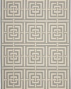 Safavieh Courtyard Collection CY6937-65 Grey and Cream Indoor/Outdoor Area Rug, 6-Feet 7-Inch by 9-Feet 6-Inch