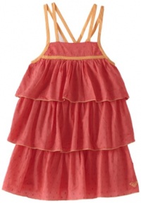 Roxy Kids Girls 2-6X Ice Cream Truck Dress, Bright Coral, Medium